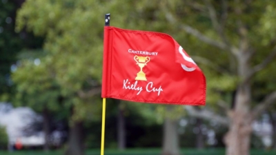 A flag at the Kiely Cup at Canterbury Golf Club