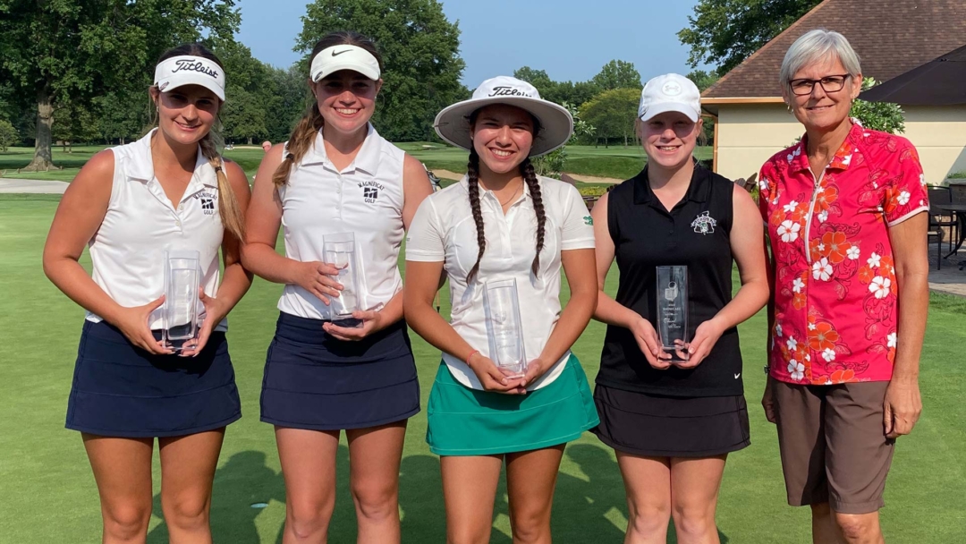 Cammy Reed, Maureen O’Leary, Siena Maschke, Gracyn Vidovic and Barb Mucha