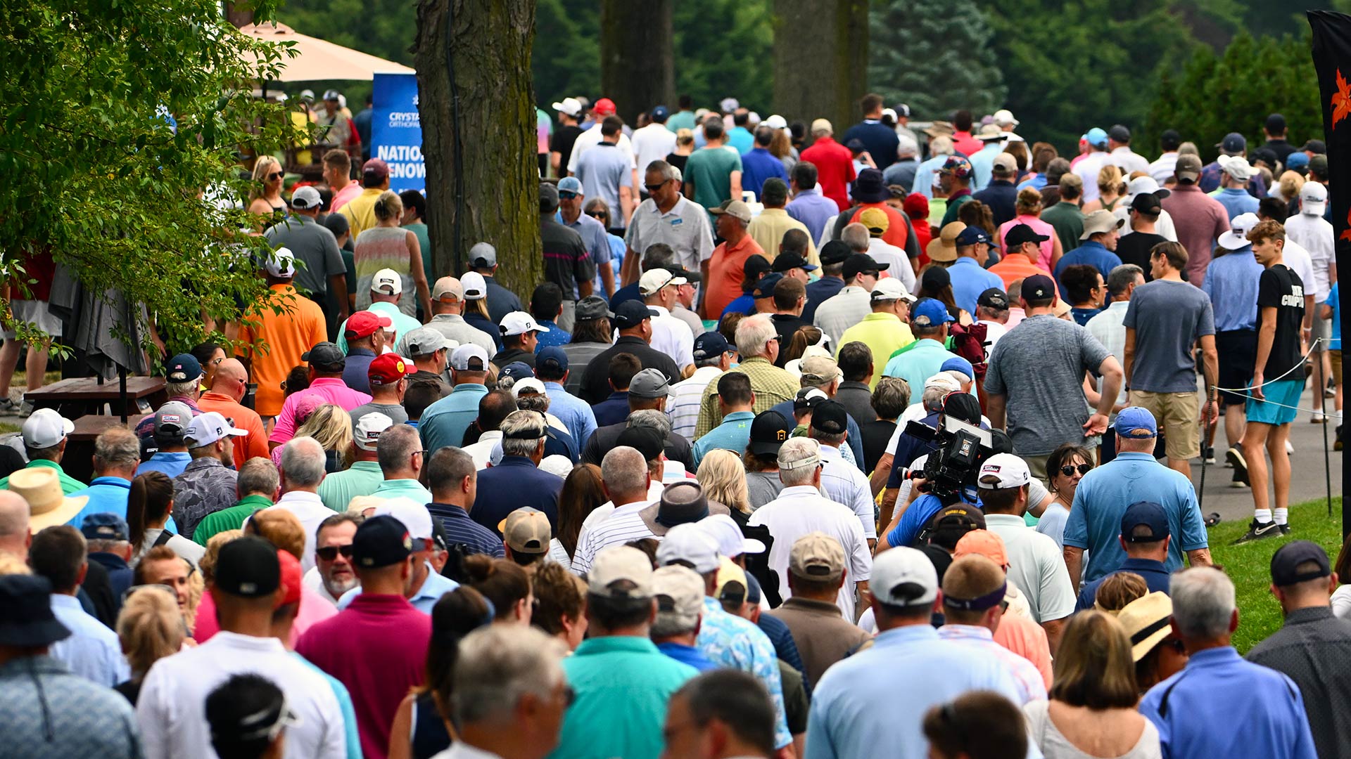 A big crowd at the Kaulig Companies Championship