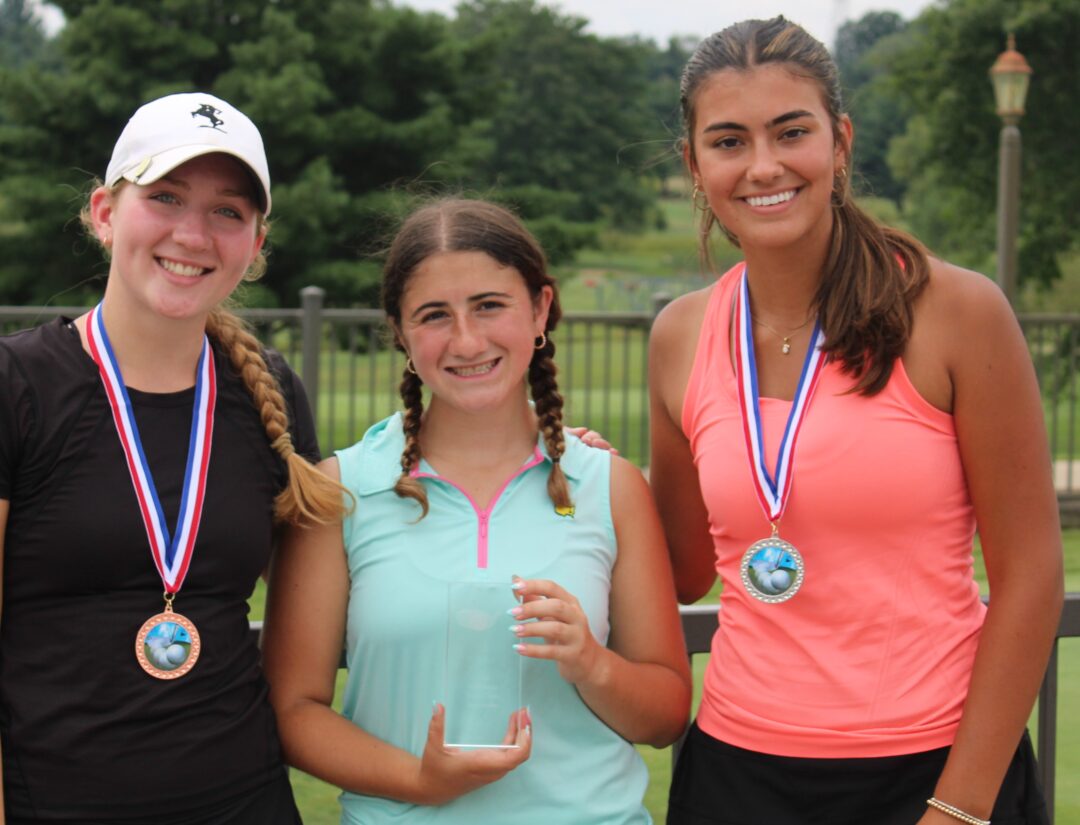 Cassidy Singer, Ashlyn Leavery and Adrianna Mineo, all from Kent