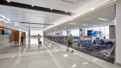 The Akron-Canton Airport terminal.